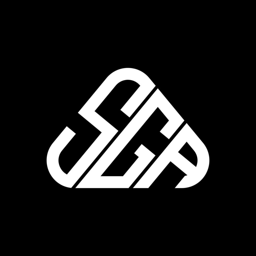 sga letter logo kreatives design mit vektorgrafik, sga einfaches und modernes logo. vektor