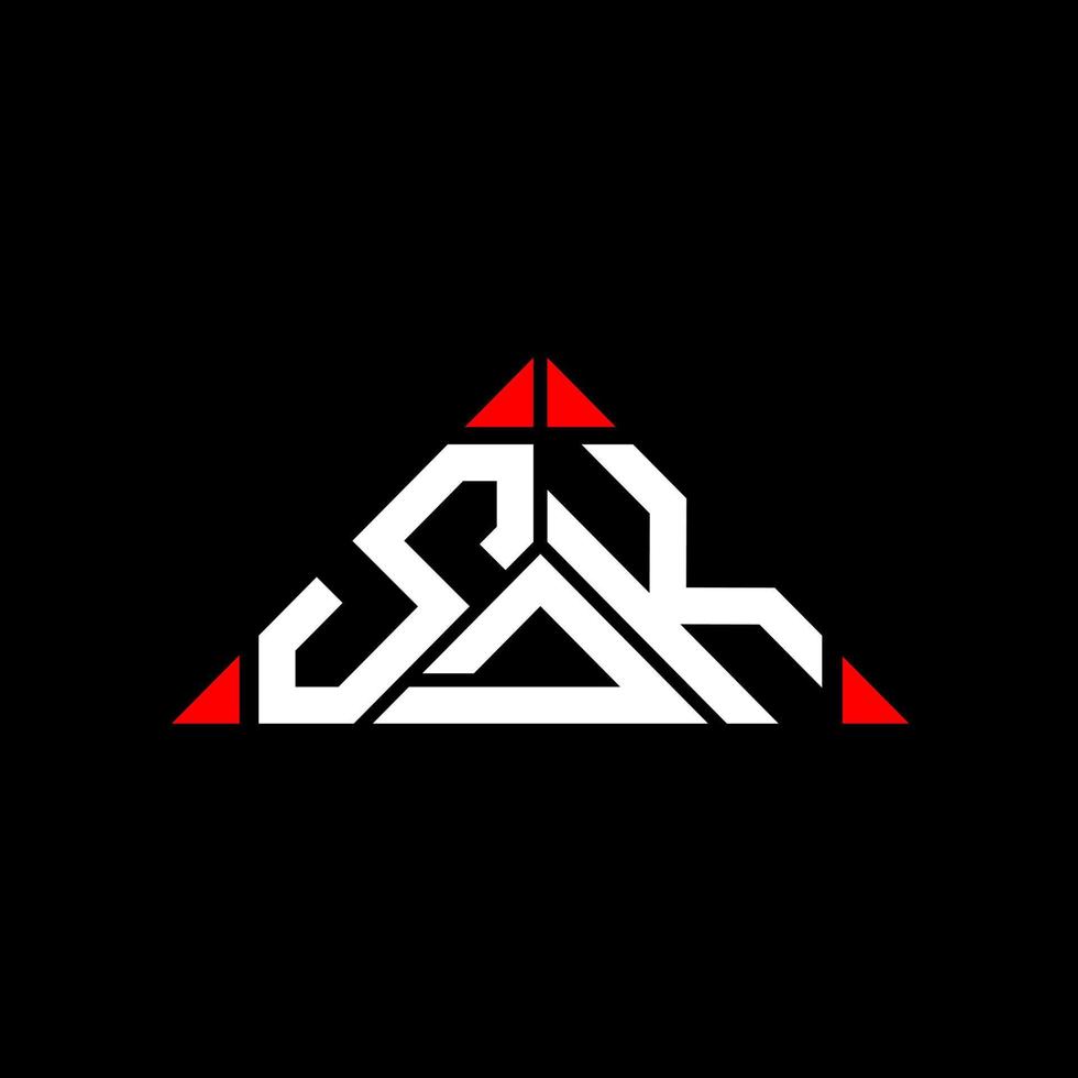 SDK Letter Logo kreatives Design mit Vektorgrafik, SDK einfaches und modernes Logo. vektor