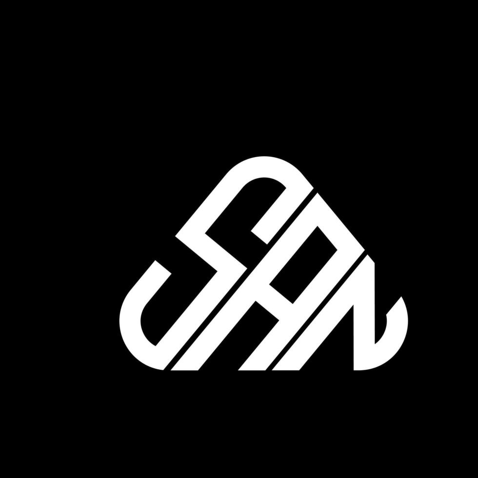 san letter logo kreatives design mit vektorgrafik, san einfaches und modernes logo. vektor