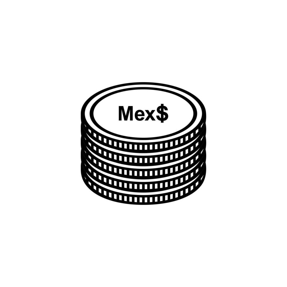 Mexiko Währungssymbol. Symbol für mexikanischen Peso, mxn-Zeichen. Vektor-Illustration vektor