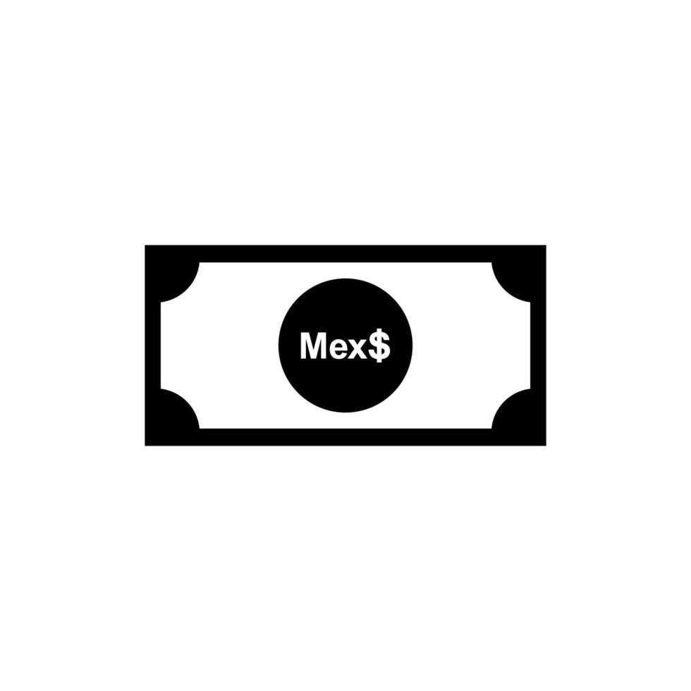 Mexiko Währungssymbol. Symbol für mexikanischen Peso, mxn-Zeichen. Vektor-Illustration vektor