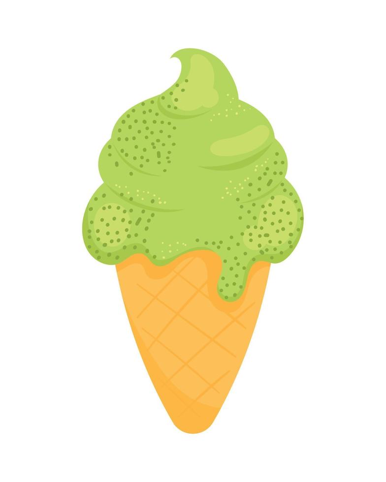 grünes Eis süß vektor