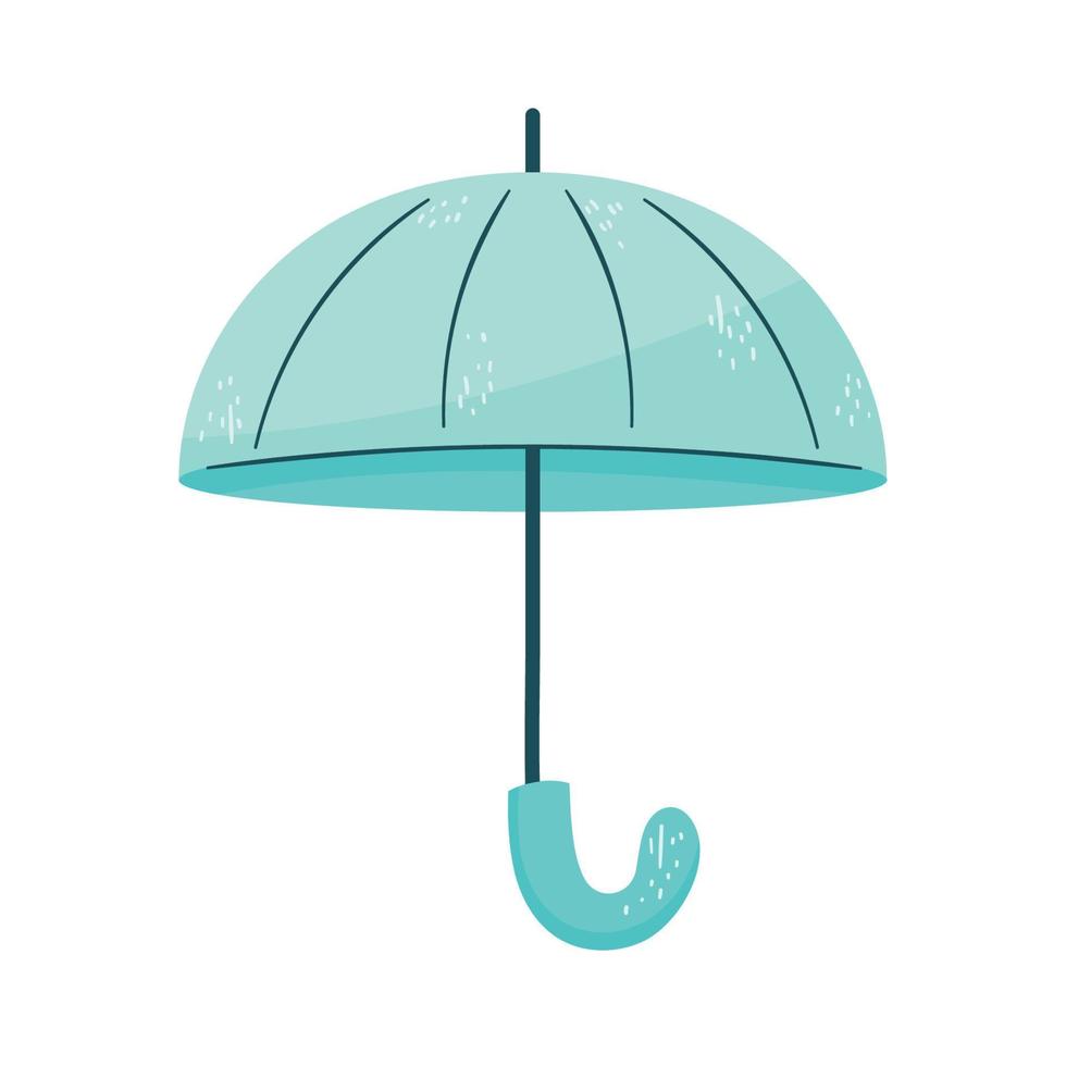 blaues Regenschirmzubehör vektor
