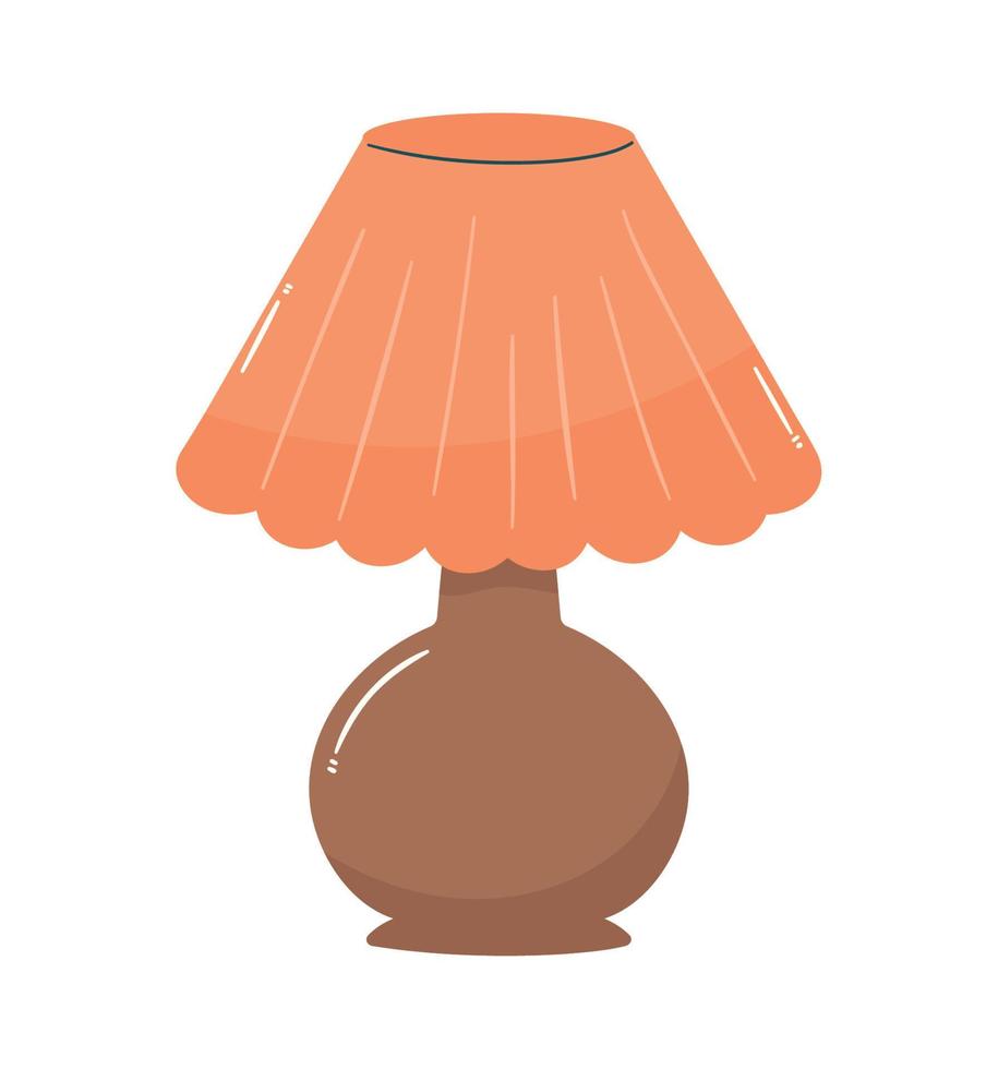 orange Lampenhausmöbel vektor