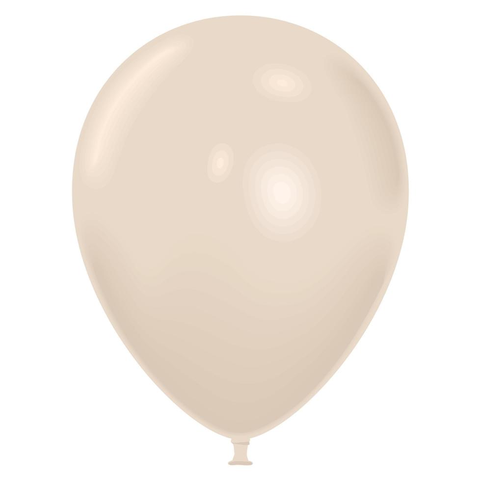 weißer ballon helium schwimmt vektor