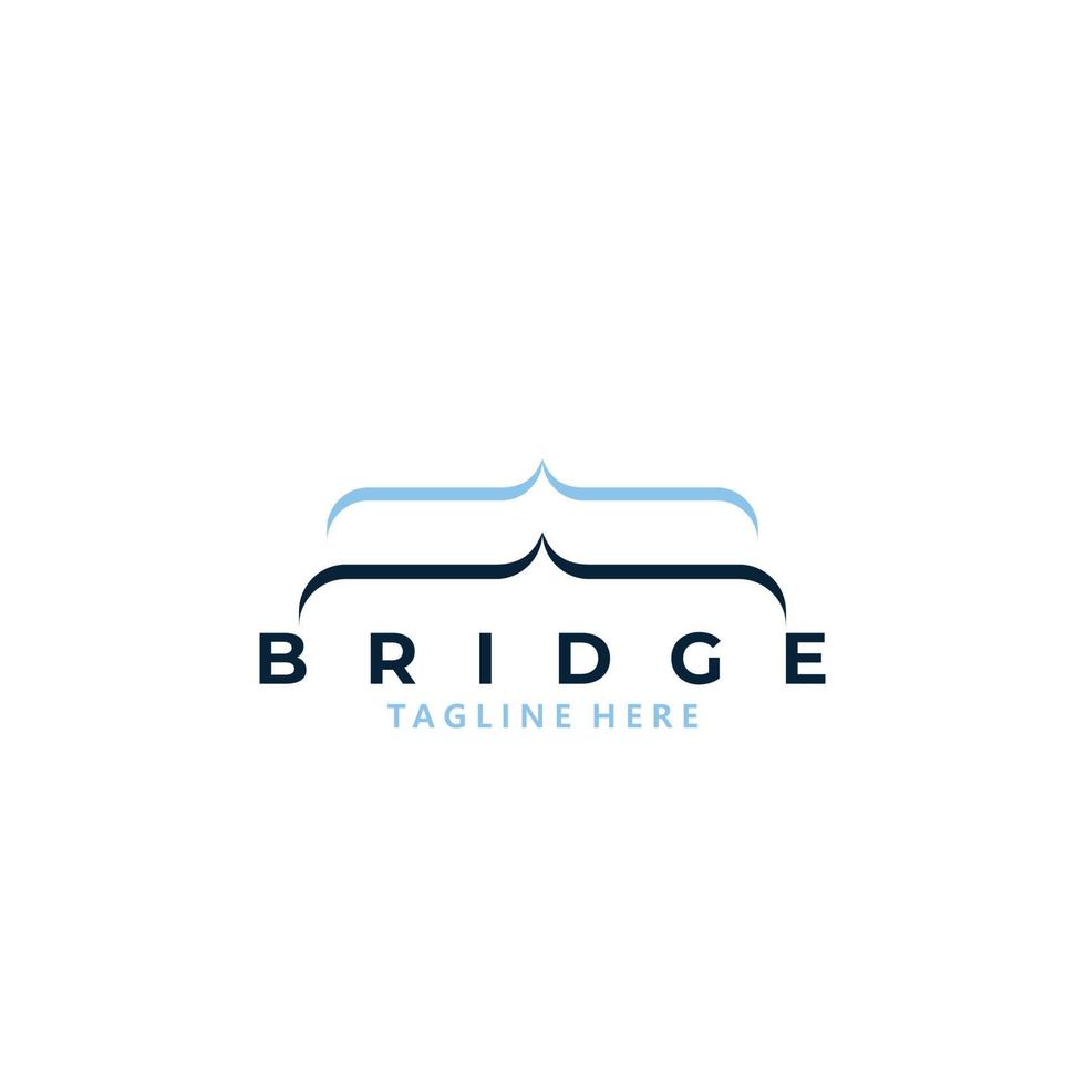 Bridge-Logo-Icon-Vektor isoliert vektor