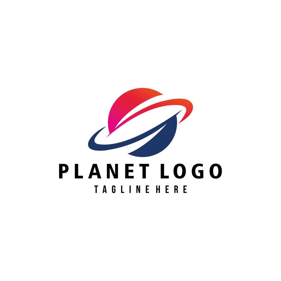 Planet-Logo-Icon-Vektor isoliert vektor