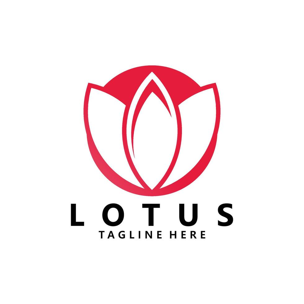 lotus logotyp ikon vektor isolerade