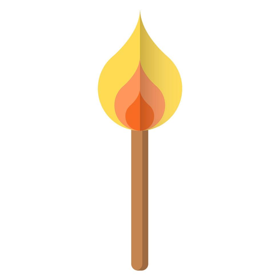Flammensymbol, geeignet für eine Vielzahl digitaler Kreativprojekte. frohes Schaffen. vektor