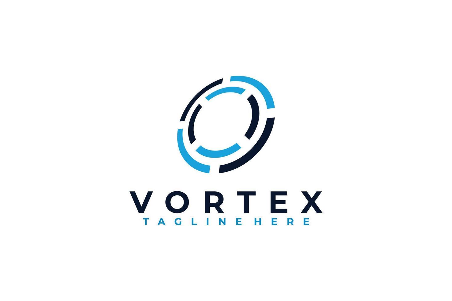 Vortex-Logo-Icon-Vektor isoliert vektor