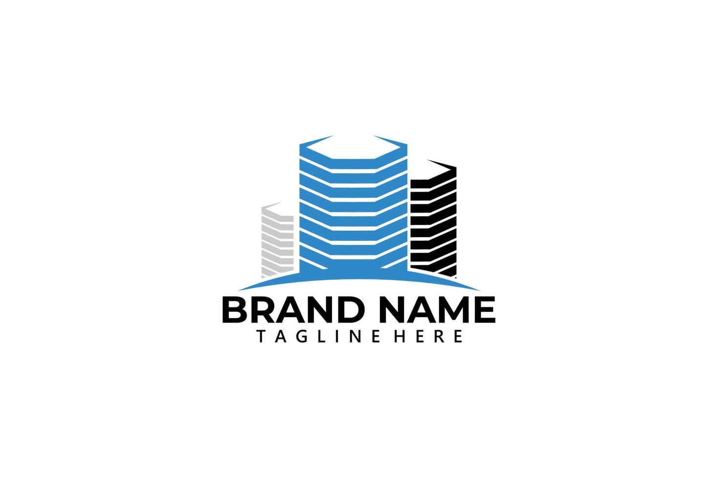 Gebäude Logo Symbol Immobilienunternehmen vektor
