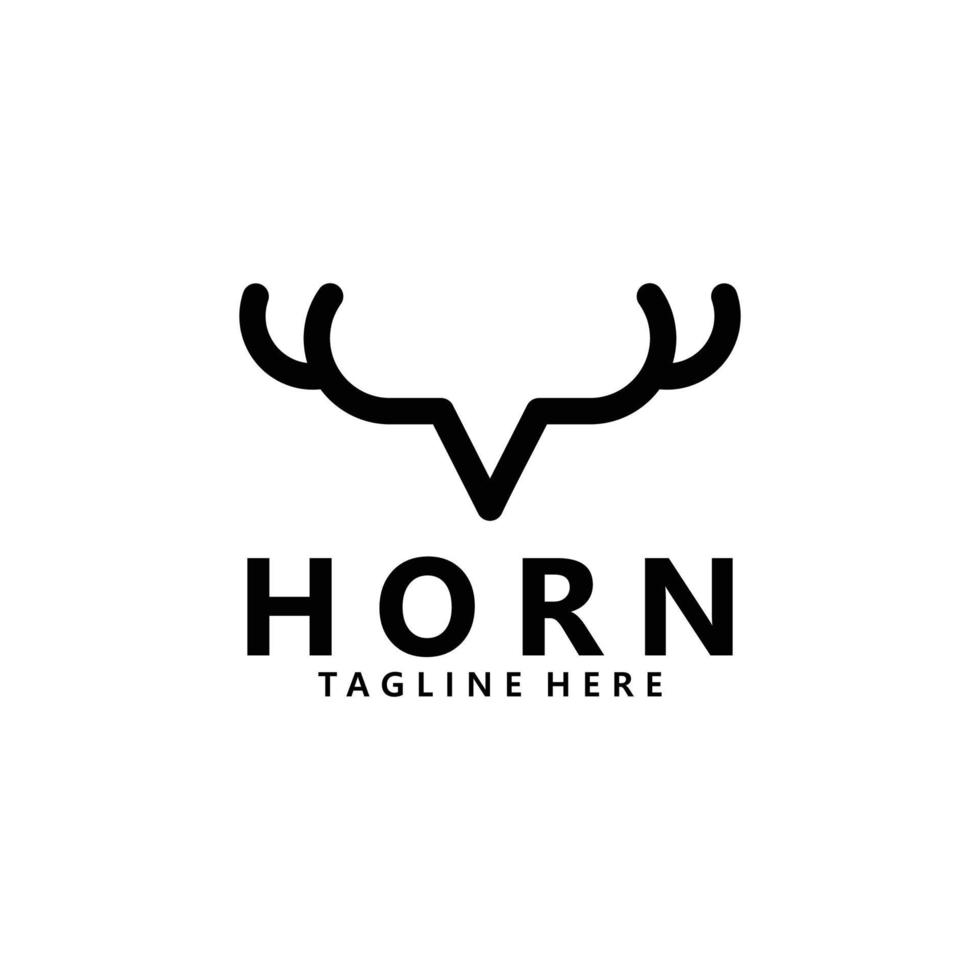 horn logotyp ikon vektor isolerat