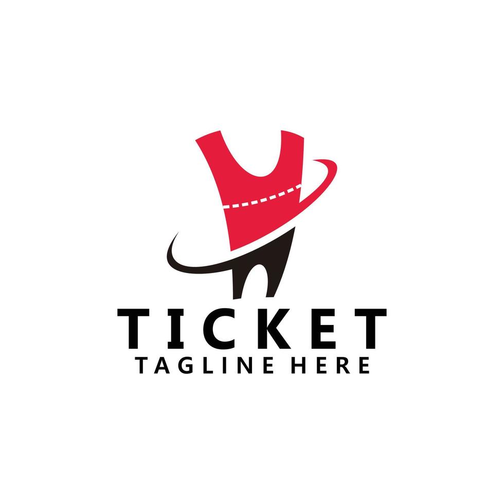 Ticket-Logo-Symbolvektor isoliert vektor