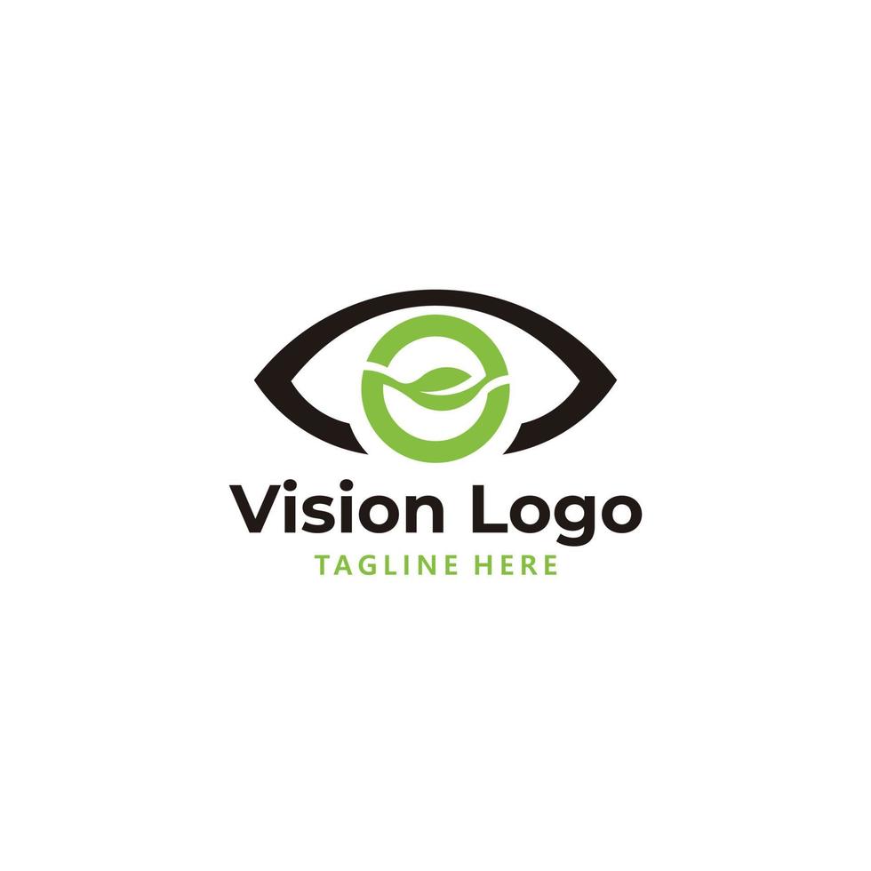 Nature Vision Logo Symbolvektor isoliert vektor