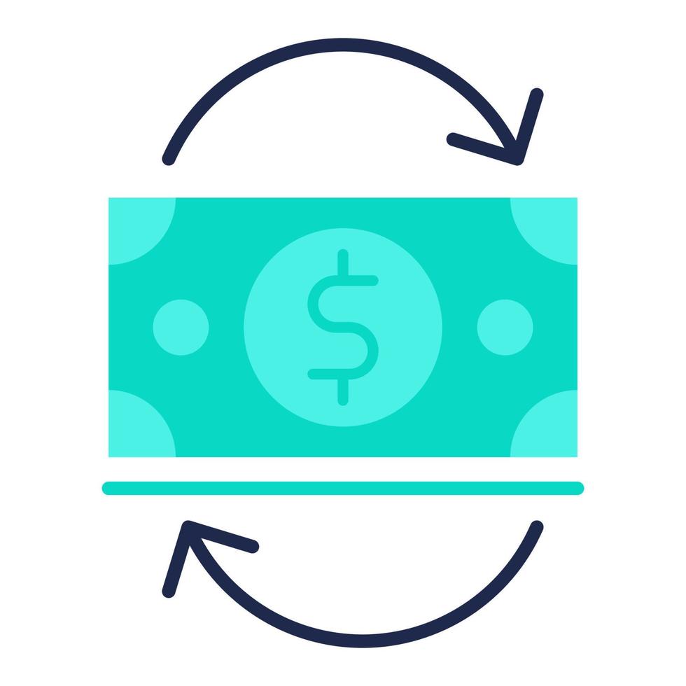 Cashflow-Symbol, geeignet für eine Vielzahl digitaler Kreativprojekte. frohes Schaffen. vektor
