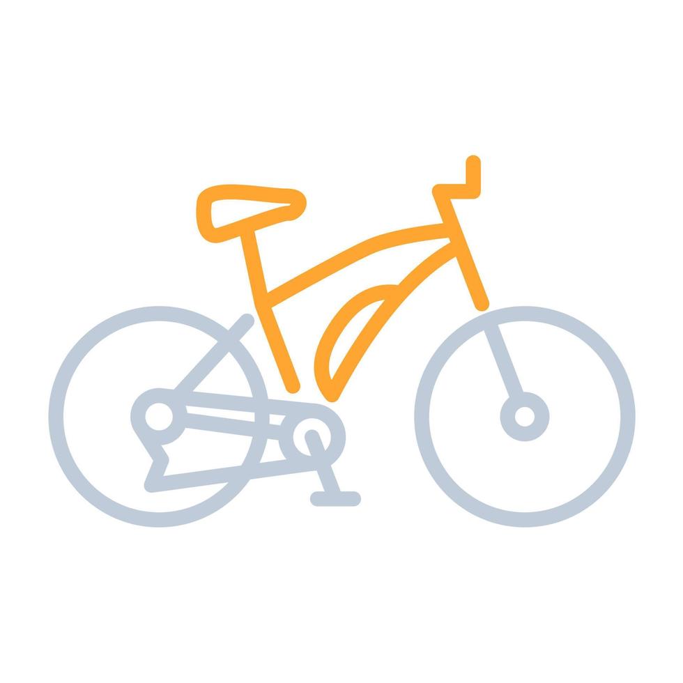 berget cykel ikon, lämplig för en bred räckvidd av digital kreativ projekt. Lycklig skapande. vektor