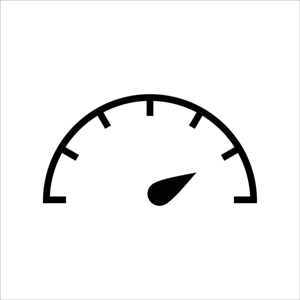 hastighetsmätare ikon vektor illustration. hastighet mått tecken och symbol.