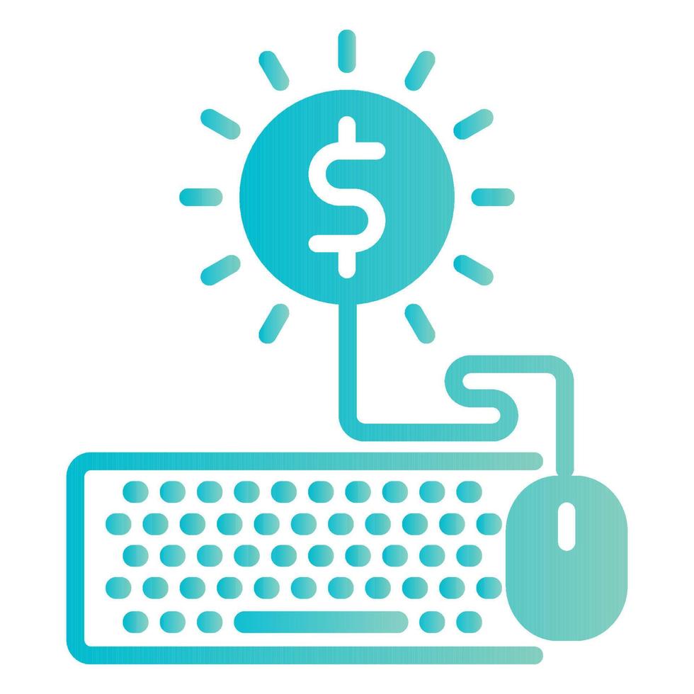 Verdienen Sie Geld online Symbol, geeignet für eine Vielzahl digitaler kreativer Projekte. frohes Schaffen. vektor