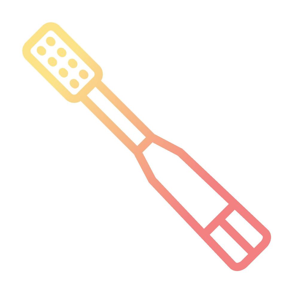 Zahnbürstensymbol, geeignet für eine Vielzahl digitaler kreativer Projekte. frohes Schaffen. vektor