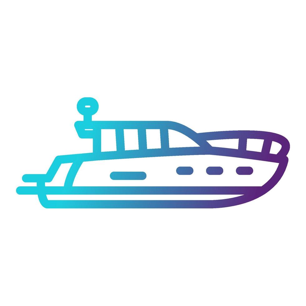 Yacht-Symbol, geeignet für eine Vielzahl von digitalen Kreativprojekten. frohes Schaffen. vektor