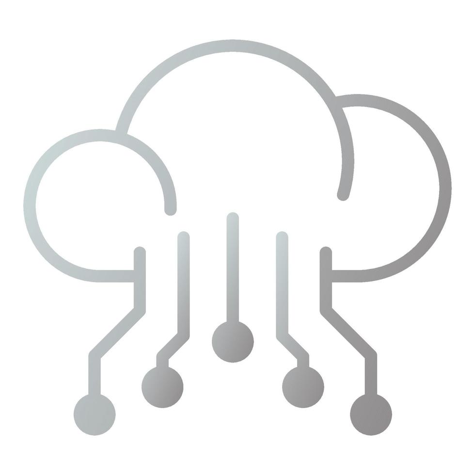 Symbol für Cloud-Technologie, geeignet für eine Vielzahl digitaler kreativer Projekte. frohes Schaffen. vektor