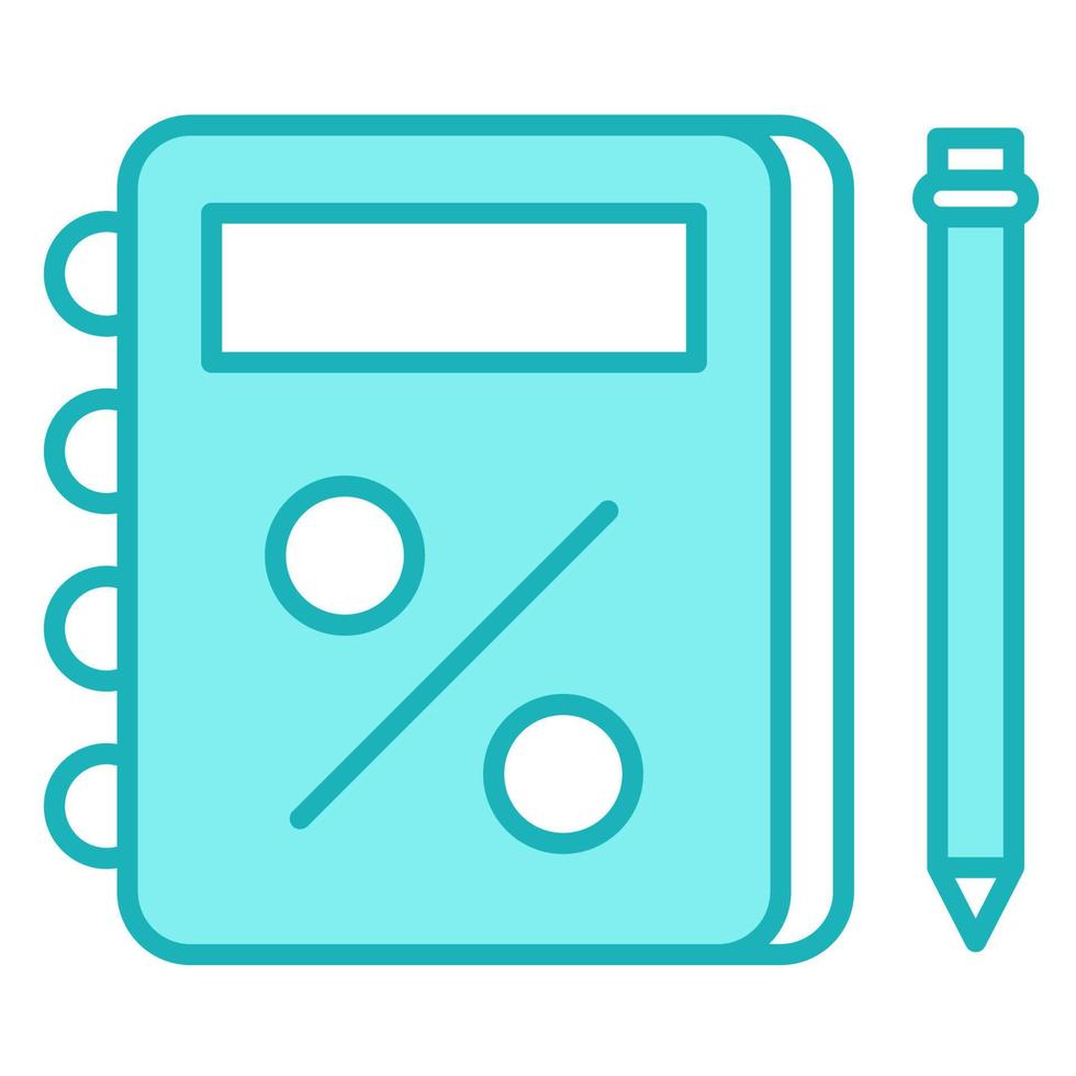 Business-Notizbuch-Symbol, geeignet für eine Vielzahl digitaler kreativer Projekte. frohes Schaffen. vektor