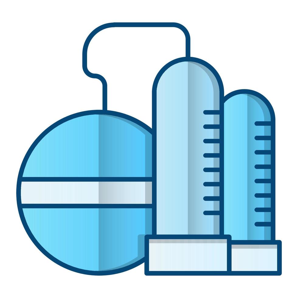 olja raffinaderi ikon, lämplig för en bred räckvidd av digital kreativ projekt. Lycklig skapande. vektor