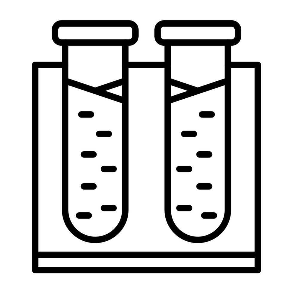 Reagenzglas-Rack-Symbol, geeignet für eine Vielzahl digitaler kreativer Projekte. frohes Schaffen. vektor