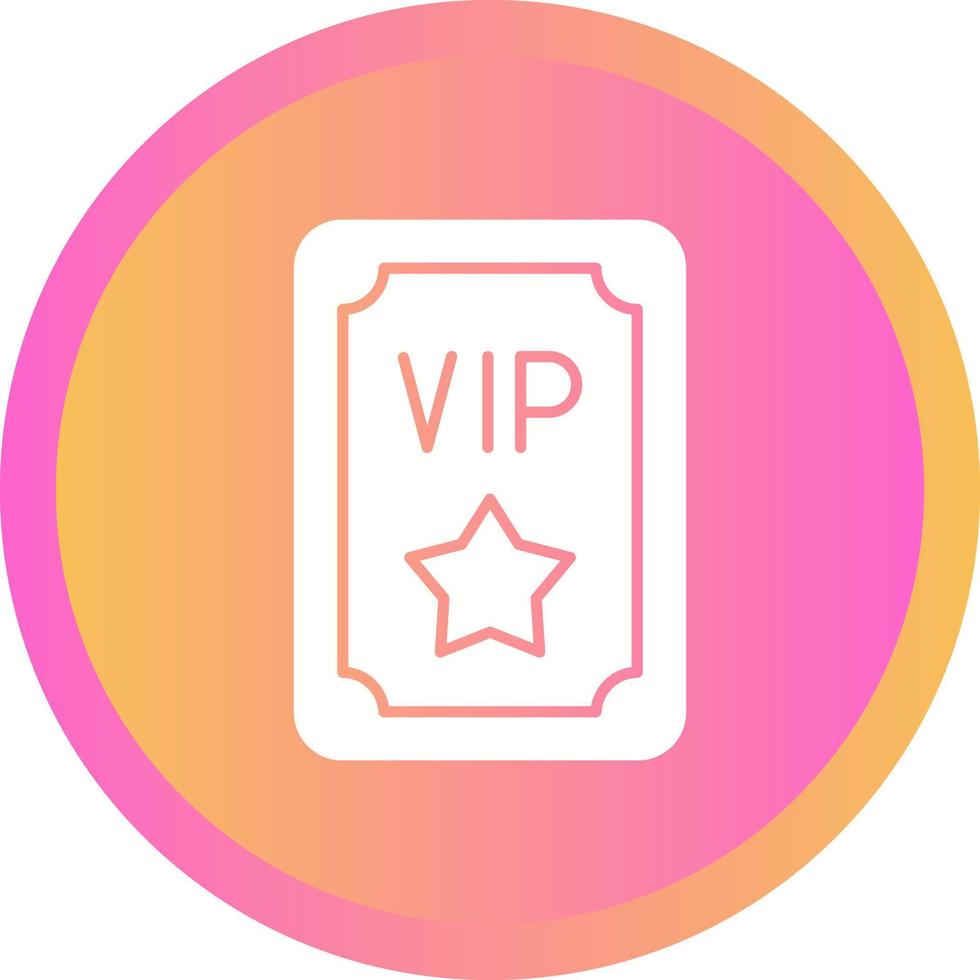 VIP-Pass-Vektor-Symbol vektor