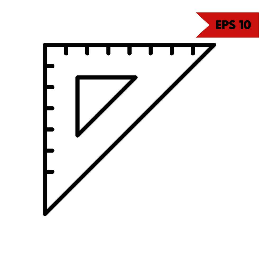 Illustration des Linealsymbols vektor