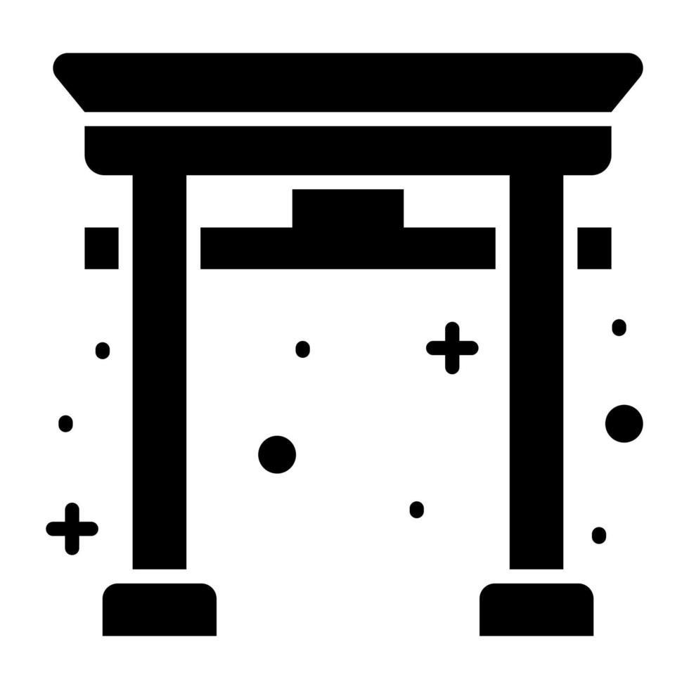 Torii-Tor-Vektordesign im modernen Stil vektor