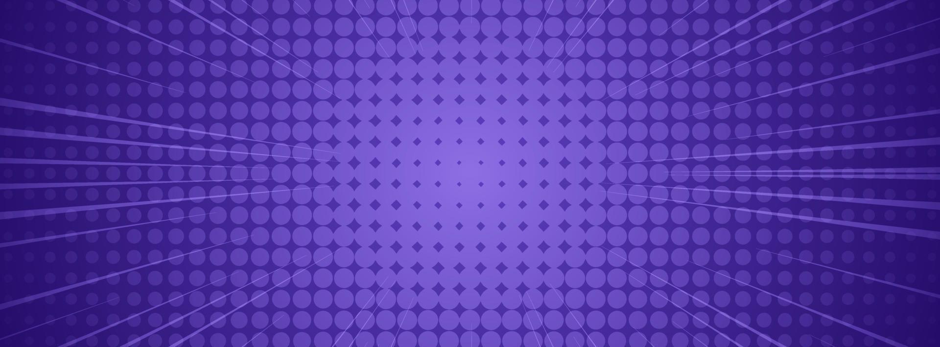 Banner-Hintergrund. Vollfarbe, Halbtoneffekt mit violetter Abstufung vektor