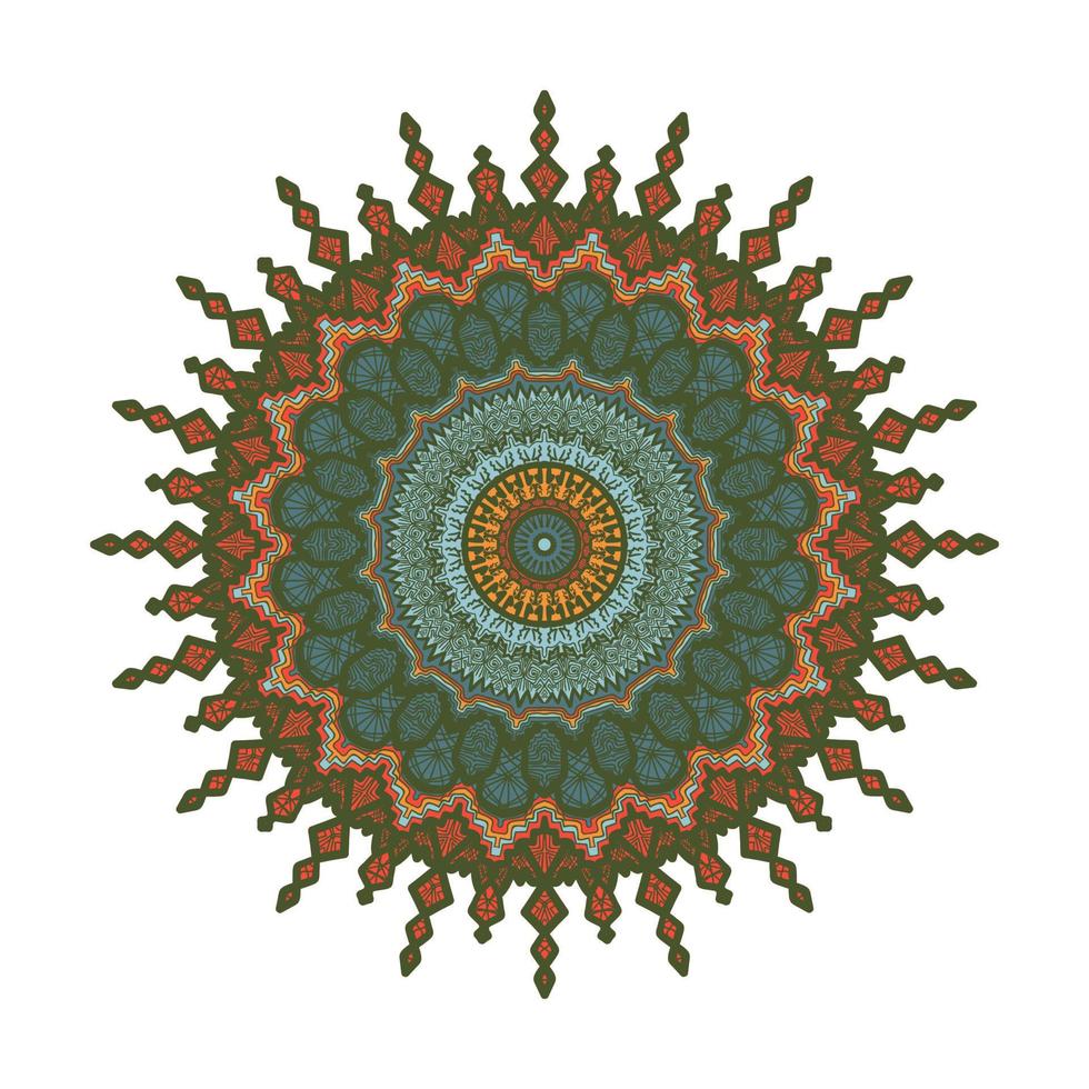 Mandala Linienvorlage vektor