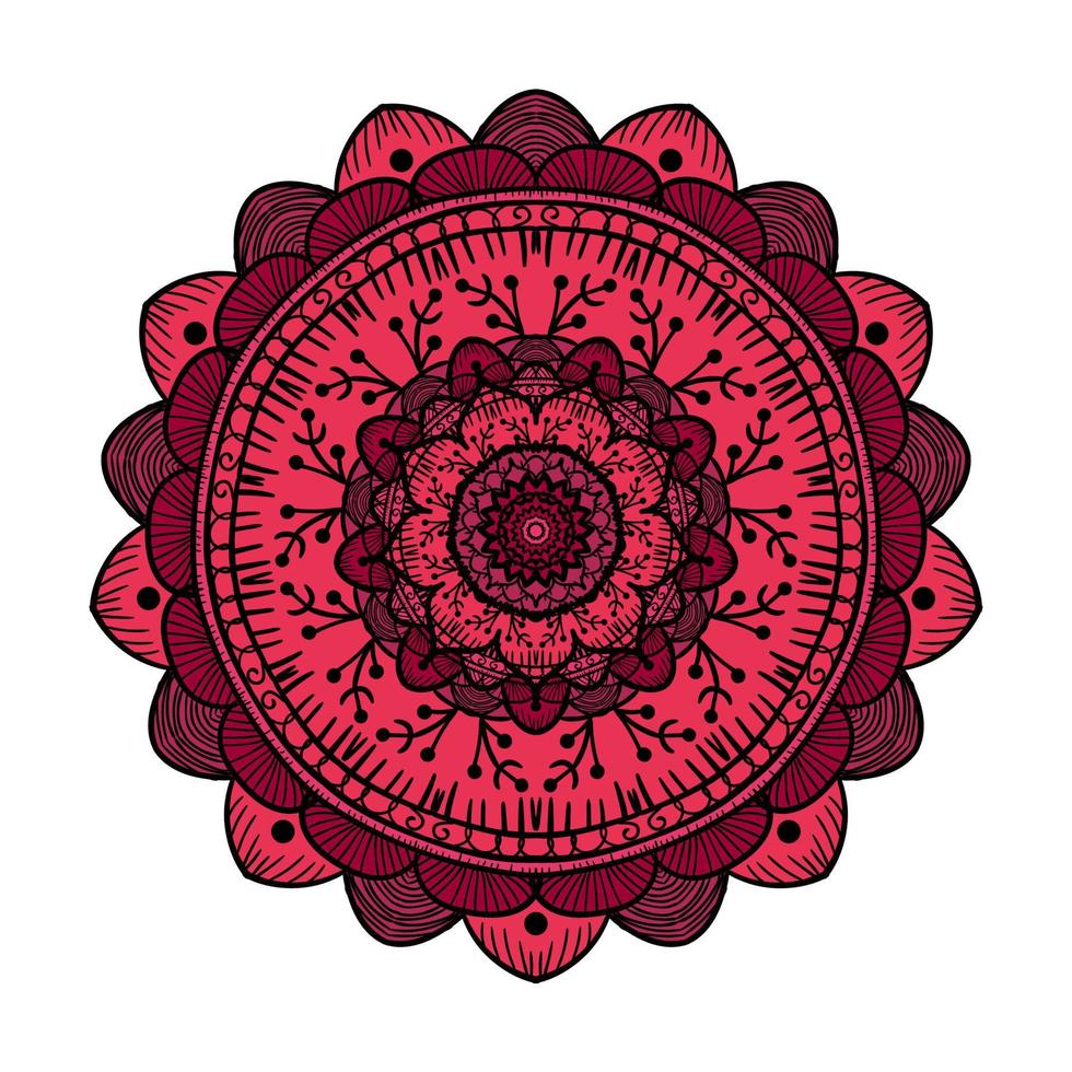 Mandala Linienvorlage vektor