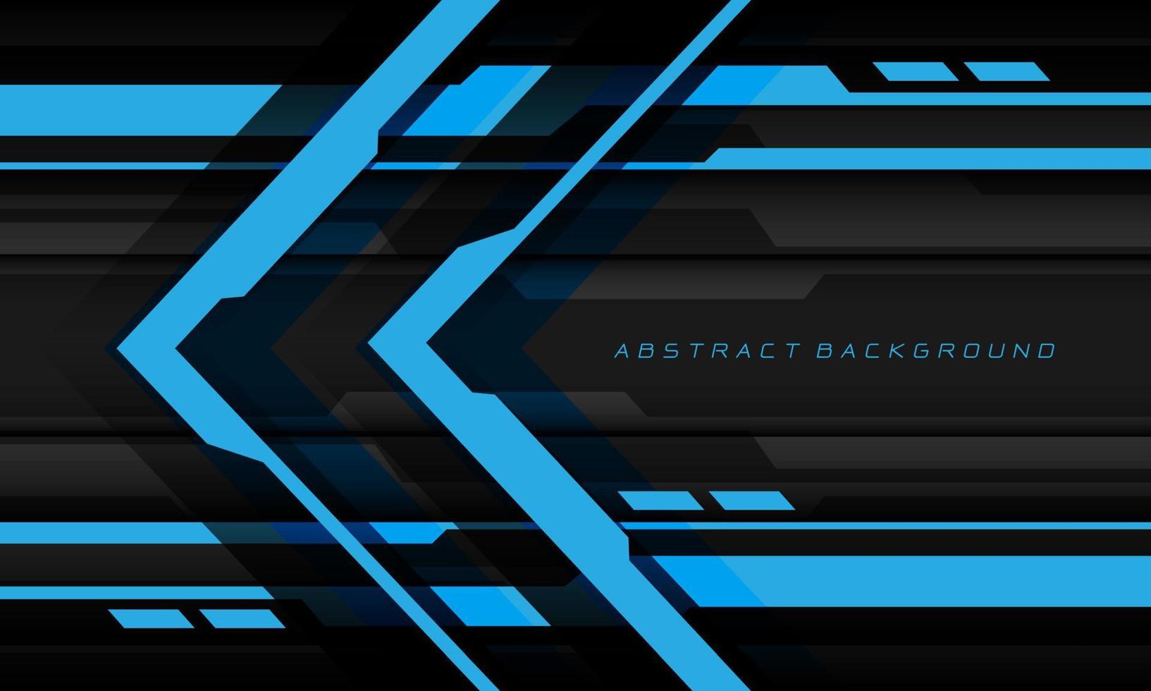 abstrakter blauer Cyber-Pfeil Richtung geometrisches Design moderner futuristischer Technologie-Hintergrundvektor vektor