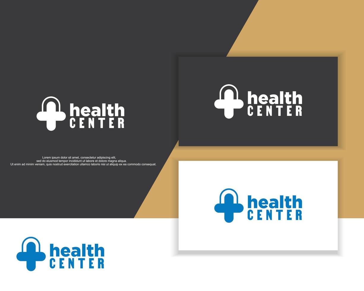 Design-Element für das Logo des medizinischen Zentrums vektor