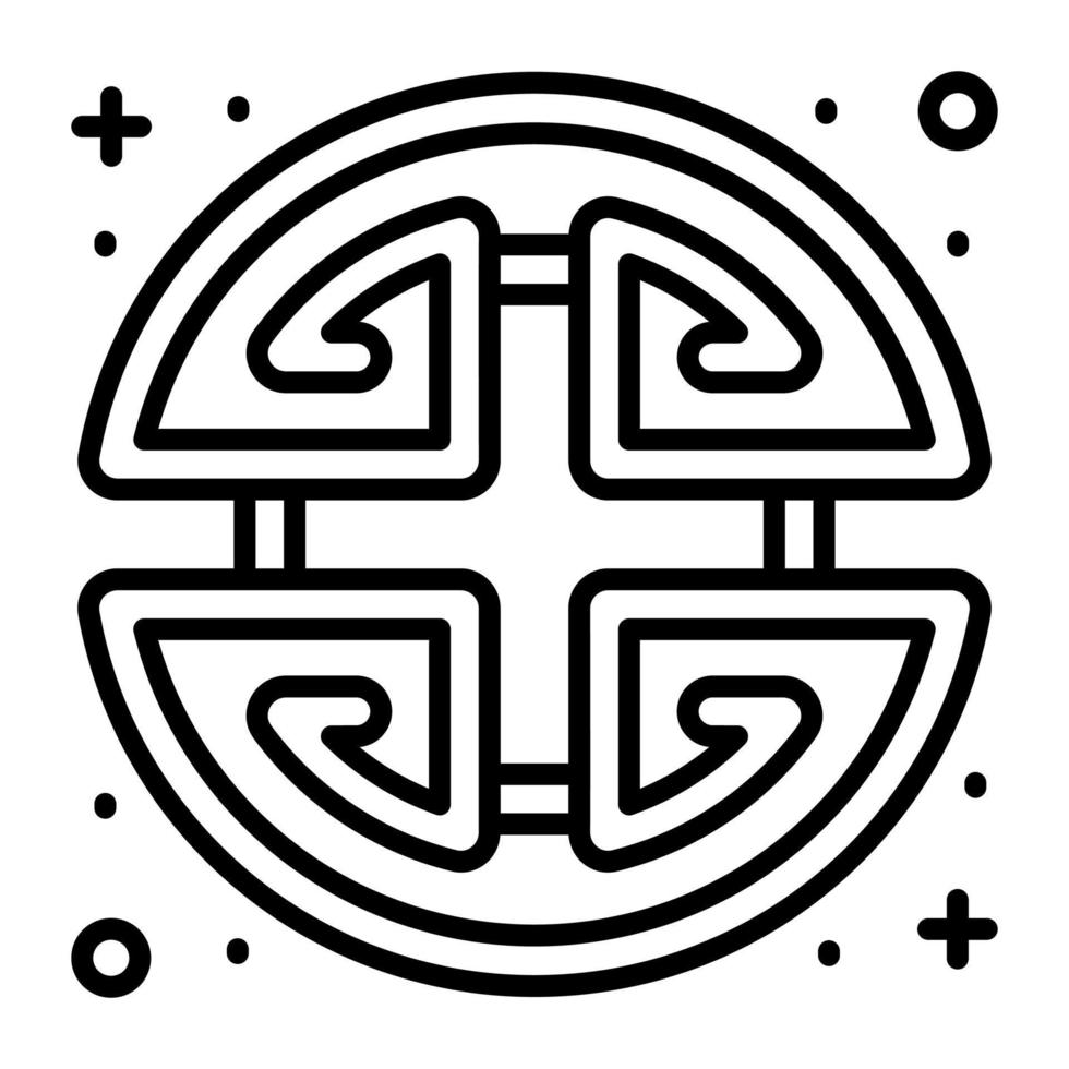kinesisk symbol vektor design, modern stil