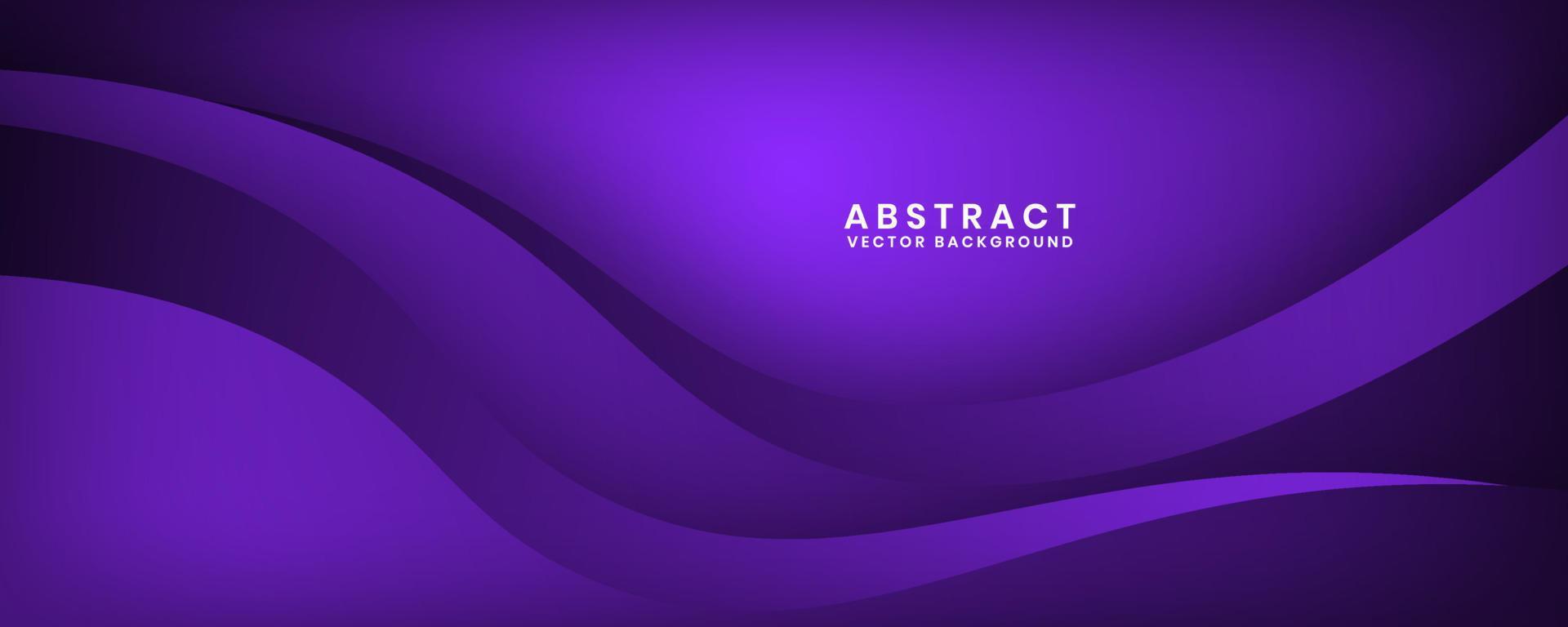 3D lila geometrische abstrakte Hintergrundüberlappungsschicht auf dunklem Raum mit Welleneffektdekoration. minimalistisches grafikdesign-element-schnittkonzept für banner, flyer, karte, cover oder broschüre vektor