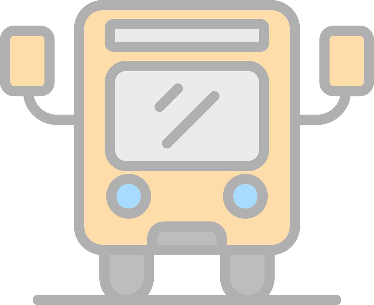 Bus-Vektor-Icon-Design vektor