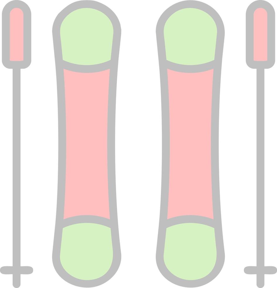 skidåkning vektor ikon design