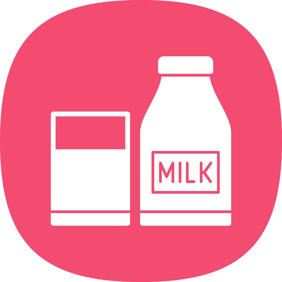 Milch-Vektor-Icon-Design vektor