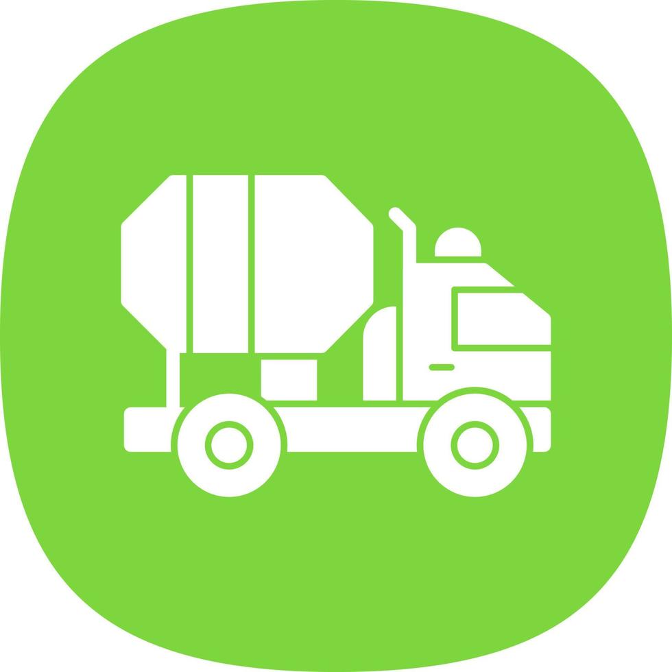 Zement-LKW-Vektor-Icon-Design vektor