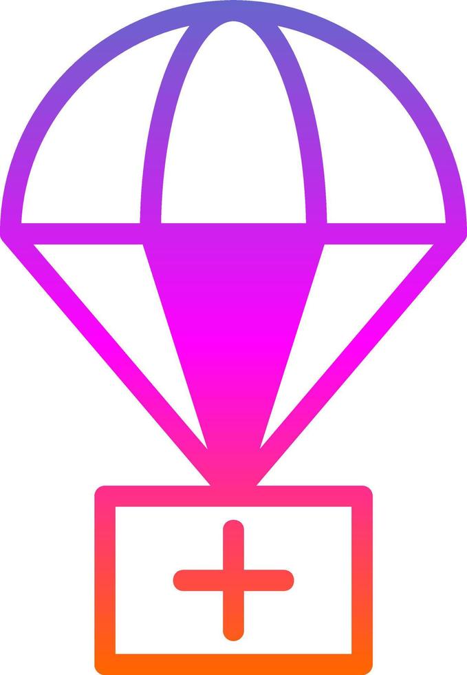 Airdrop-Vektor-Icon-Design vektor