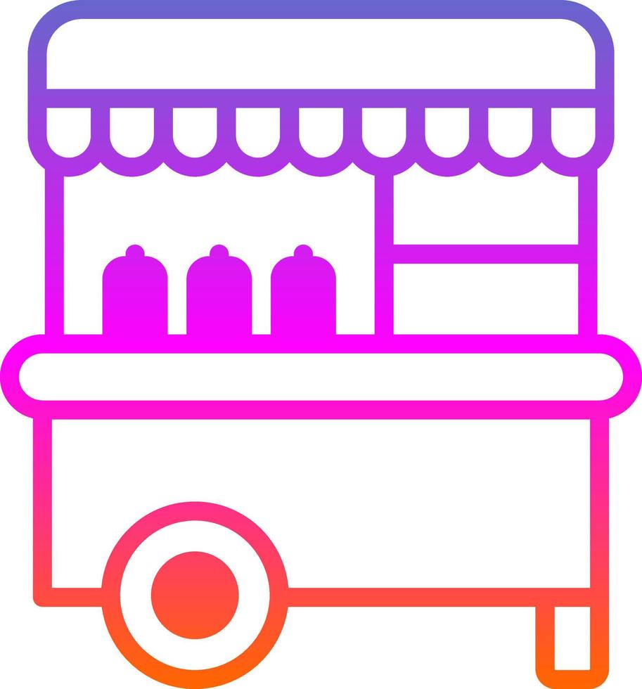 Food Cart Vektor-Icon-Design vektor