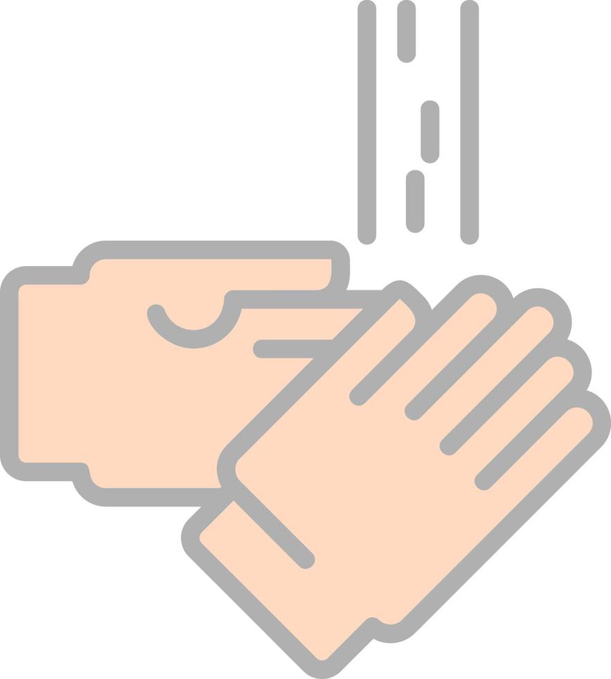 Waschen der Hände Vektor-Icon-Design vektor