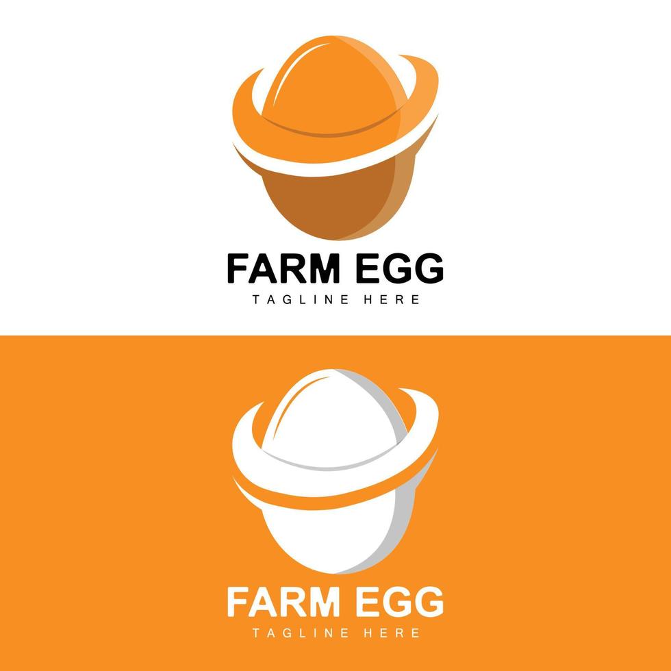 ei-logo, eierfarm-design, hühnerlogo, asiatischer essensvektor vektor