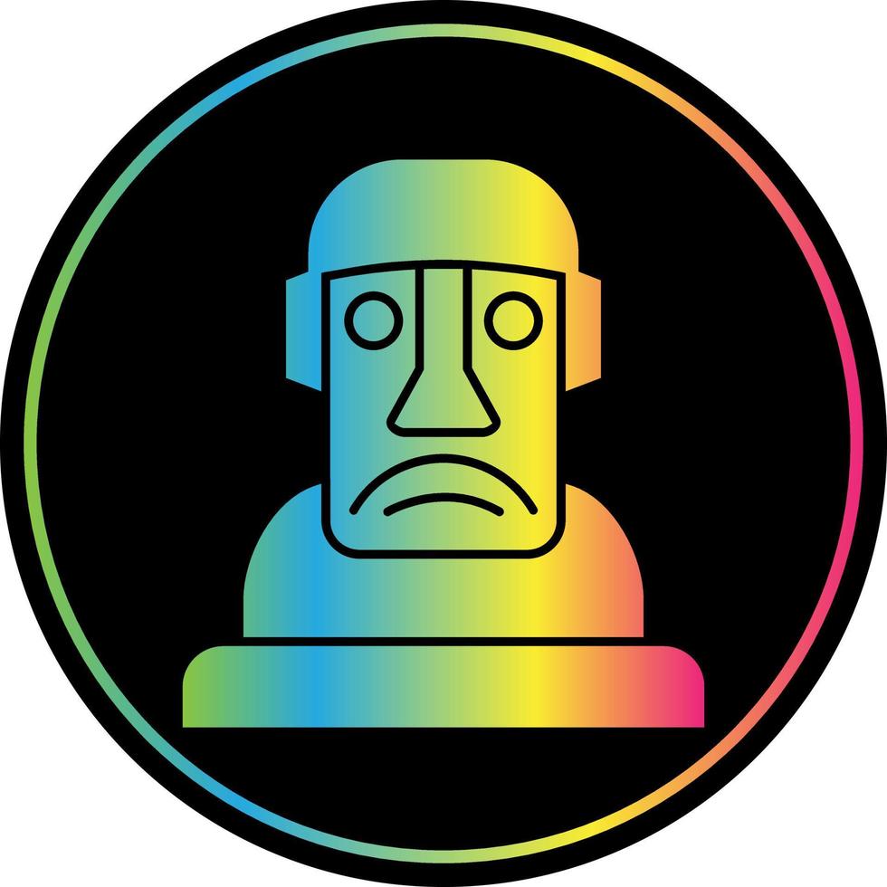 Moai-Vektor-Icon-Design vektor