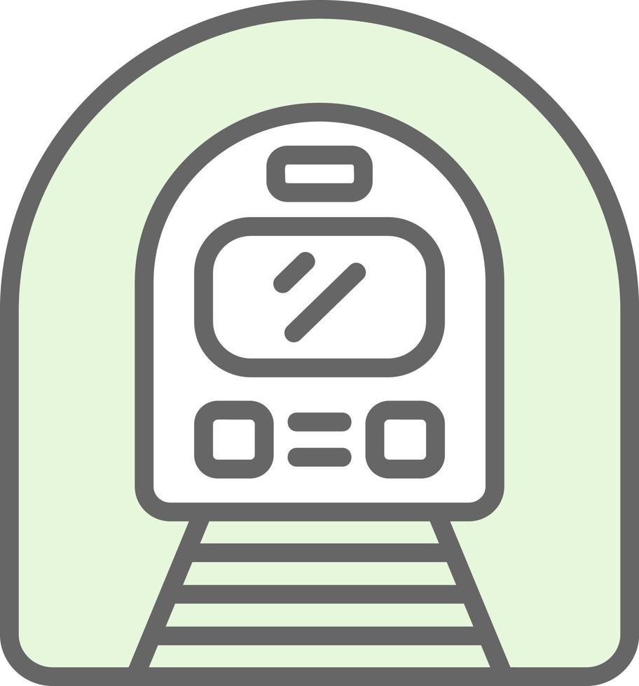 U-Bahn-Vektor-Icon-Design vektor