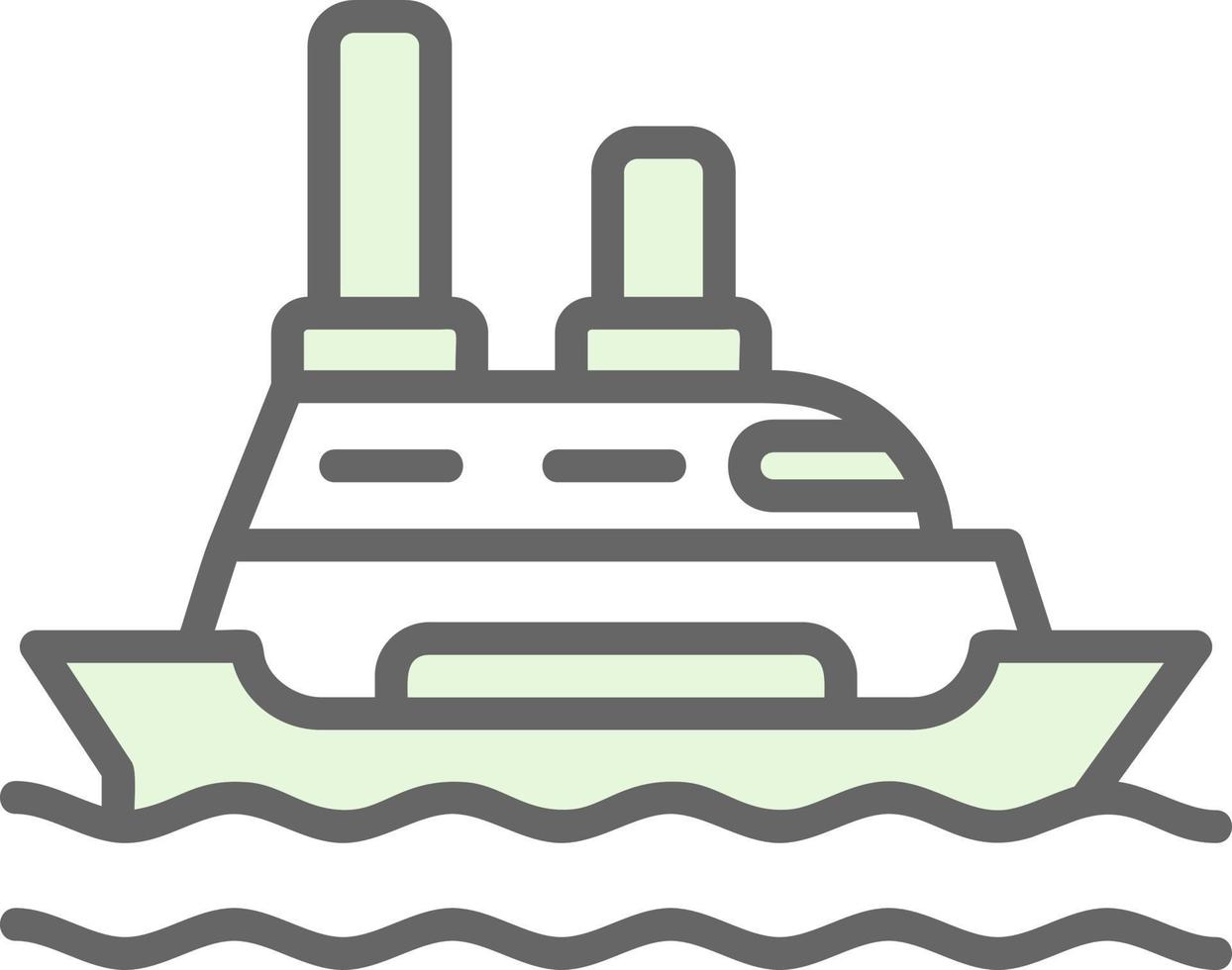 Kreuzfahrtschiff-Vektor-Icon-Design vektor