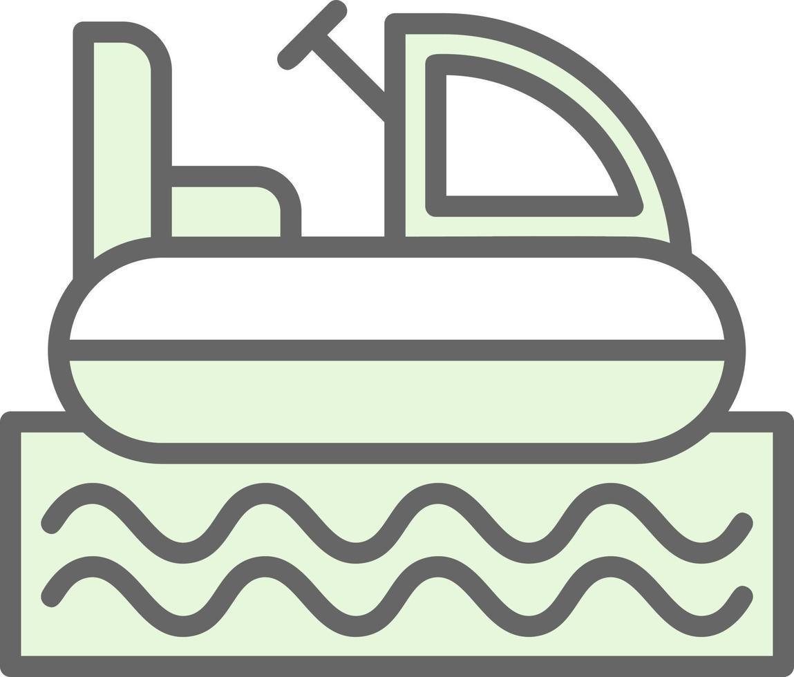 Stoßstangenboot-Vektor-Icon-Design vektor